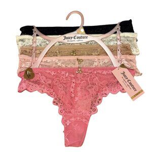 Juicy Couture 5-pack Lace Thongs Underwear Panties